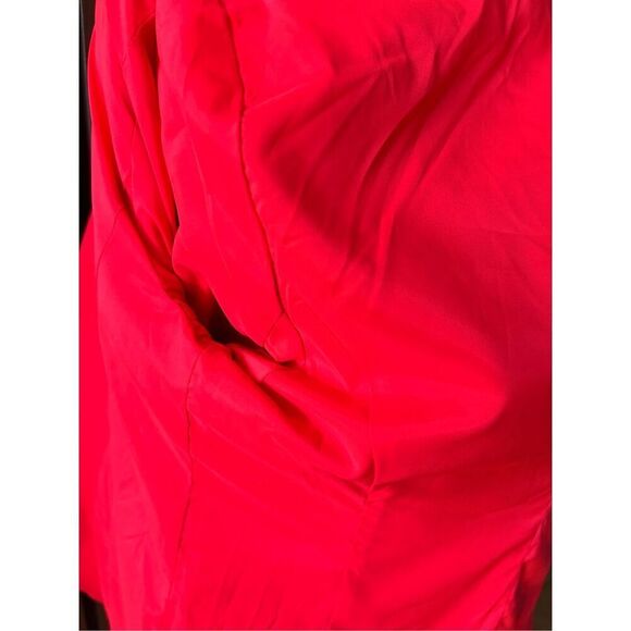 EXPRESS SOFT INSET SHAWL LAPEL JACKET size 4 Hot&Spicy Coral blazer work attire - Picture 5 of 6